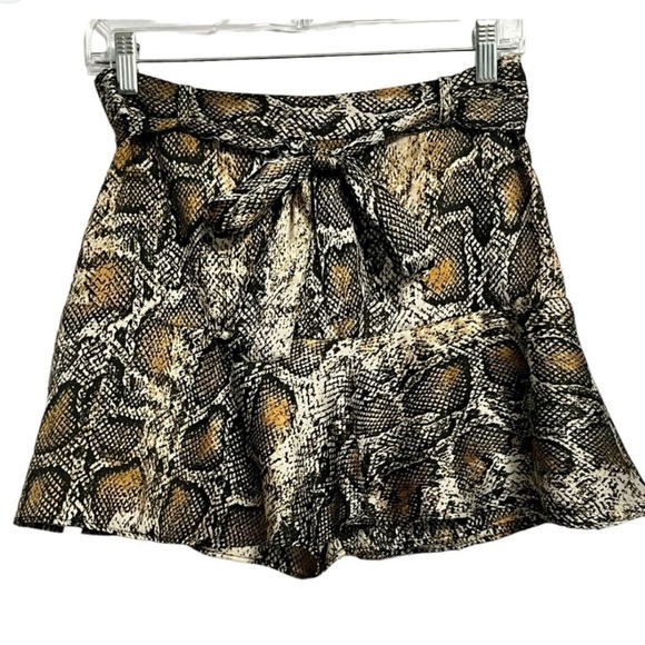 ZARA SNAKESKIN SKORT small - Picture 1 of 3